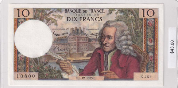 1963 - France - 10 Francs - 0135410800