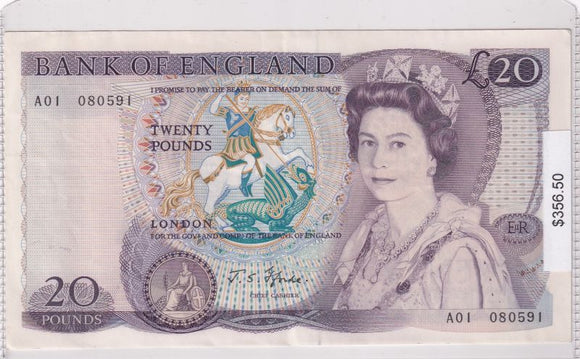 1971-1982 - Great Britain - 20 Pounds - A01 080591