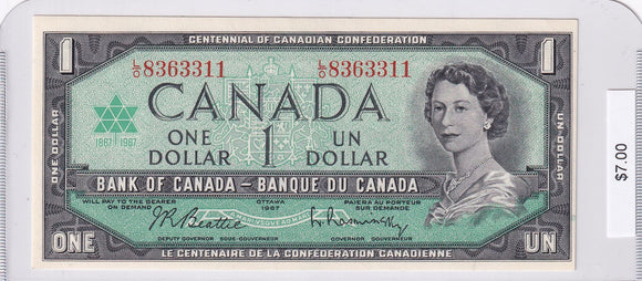 1967 - Canada - 1 Dollar - Beattie / Rasminsky - L/O 8363311