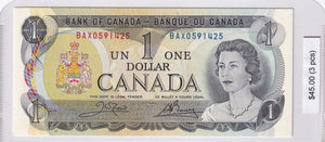 1973 - Canada - 1 Dollar - Crow / Bouey - 3 pcs - BAX 0580425-27