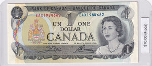 1973 - Canada - 1 Dollar - Crow / Bouey - 4 pcs - EAX1984662-65