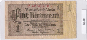 1937 - Germany - 1 Rentenmark - P 48603363