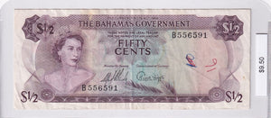 1965 - Bahamas - 1/2 Dollar - B556591