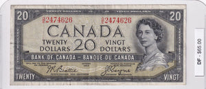 1954 - Canada - Devil's Face - 20 Dollars - Beattie / Coyne - D/E 2474626