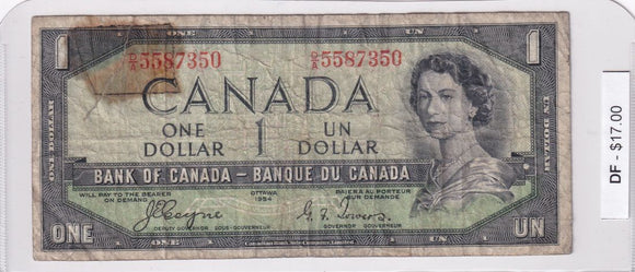 1954 - Canada - Devil's Face - 1 Dollar - Coyne / Towers - D/A 5587350
