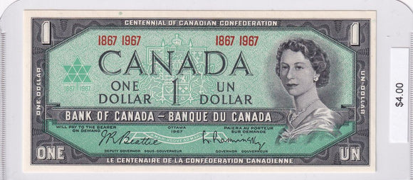 1967 - Canada - 1 Dollar - Beattie / Rasminsky - 1867-1967