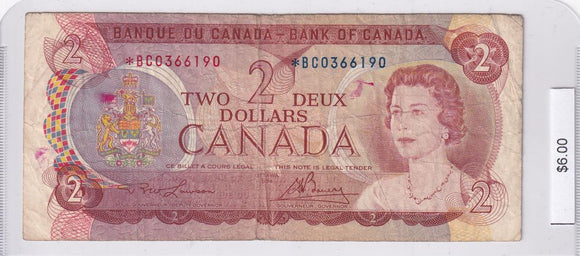 1974 - Canada - 2 Dollars - Lawson / Bouey - * BC0366190