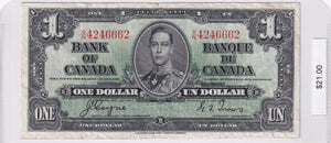 1937 - Canada - 1 Dollar - Coyne / Towers - O/N 4246662