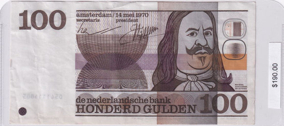 1970 - Netherlands - 100 Gulden - 541111005