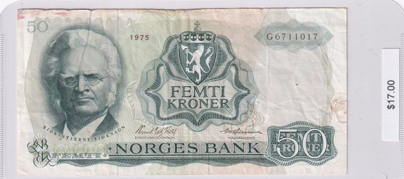 1975 - Norway - 50 Kroner - G6711017