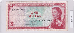 1953 - East Caribbean Territories - 1 Dollar - B78 053907