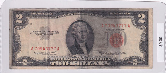 1953 - USA - $2 - A 70943777 A