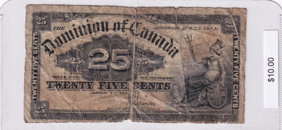 1900 - Canada - 25 Cents - Saunders