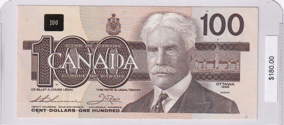 1988 - Canada - 100 Dollars - Thiessen / Crow - BJD5980352