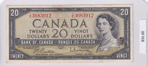 1954 - Canada - 20 Dollars - Beattie / Rasminsky - Y/E 6292567