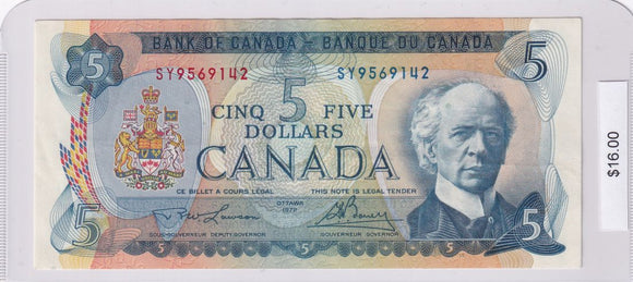 1972 - Canada - 5 Dollars - Lawson / Bouey - SY9569142