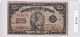 1923 - Canada - 25 Cents - McCavour / Saunders - 561614