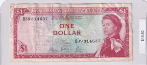 1965 - East Caribbean States - 1 Dollar - B39 314637