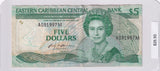 1988 - East Caribbean States - 5 Dollars - A 091997 M