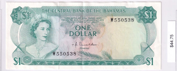 1974 - Bahamas - 1 Dollar - W550538