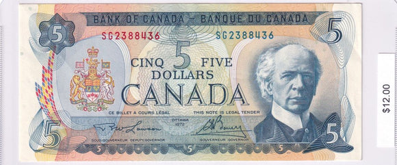 1972 - Canada - 5 Dollars - Lawson / Bouey - SG2388436