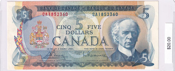 1972 - Canada - 5 Dollars - Bouey / Rasminsky - CA1852360