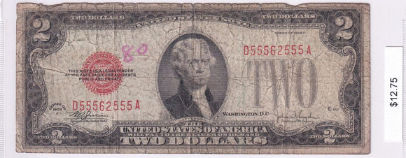 1928 - USA - $2 - D 55562555 A