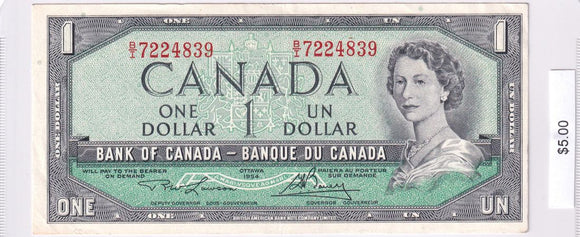 1954 - Canada - 1 Dollar - Lawson / Bouey - B/I 7224839