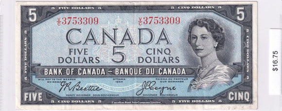 1954 - Canada - 5 Dollars - Beattie / Coyne - V/C 3753309