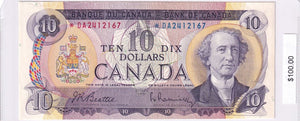 1971 - Canada - 10 Dollars - Beattie / Rasminsky - <br>* DA2412167