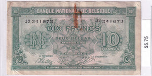 1943 - Belgium - 10 Francs 2 Belgas - J2 341673