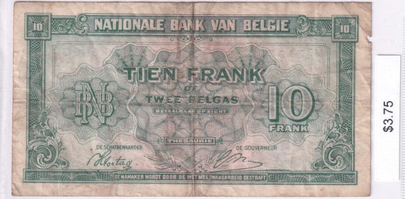 1943 - Belgium - 10 Francs 2 Belgas - M2 510808