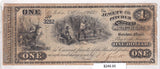 1873 - USA - $1 - To Jewett and Pitcher Lumber Merchants - 3252