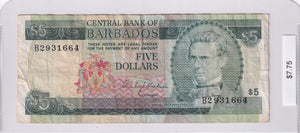 1973 - Barbados - 5 Dollars - B2931664