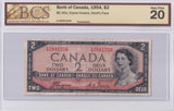 1954 - Canada - Devil's Face - 2 Dollars - Coyne / Towers - VF20 BCS - C/B 2841556