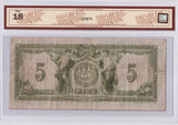 1917 - Canada - 5 Dollars - Small Logan, r. - F18 BCS - B100966
