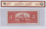 1935 - Canada - 5 Dollars - Osborne / Towers - VF30 BCS - F012918