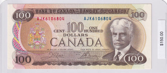 1975 - Canada - 100 Dollars - Crow / Bouey - AJK6106804