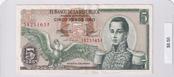 1971 - Colombia - 5 Pesos Oro - 38231657