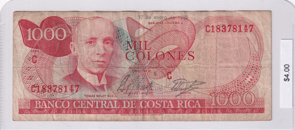 1989 - Costa Rica - 1000 Colones - C 18378147