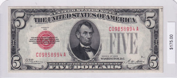 1928 - USA - $5 - C 09858994 A
