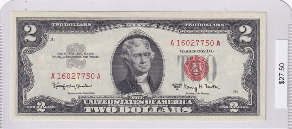 1963 - USA - $2 - A 16027750 A