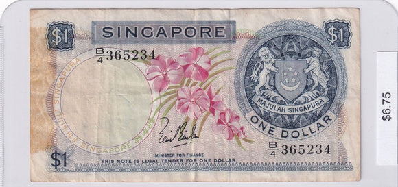 1967 - Singapore - 1 Dollar - B/4 365234