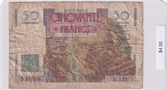 1949 - France - 50 Francs - 301954058