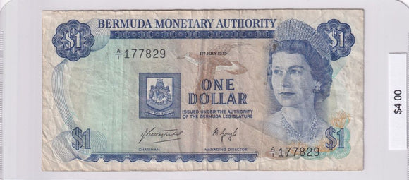 1975 - Bermuda - 1 Dollar - A/1 177829