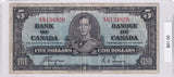 1937 - Canada - 5 Dollars - Coyne / Towers - E/S 8134820