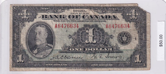 1935 - Canada - 1 Dollar - Osborne / Towers - A6476634
