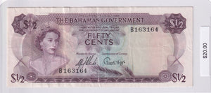 1965 - Bahamas - 1/2 Dollar - B 163164