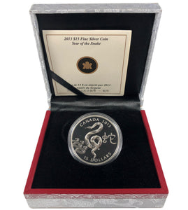 2013 - Canada - $15 - Year of the Snake - Proof - retail $100 - 25% OFF!