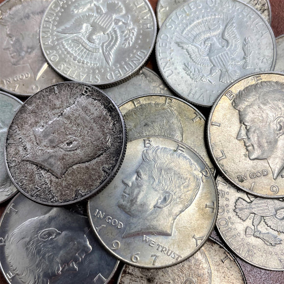 <b>40%</b> - USA Silver<br>50 Cents - 1965-1970